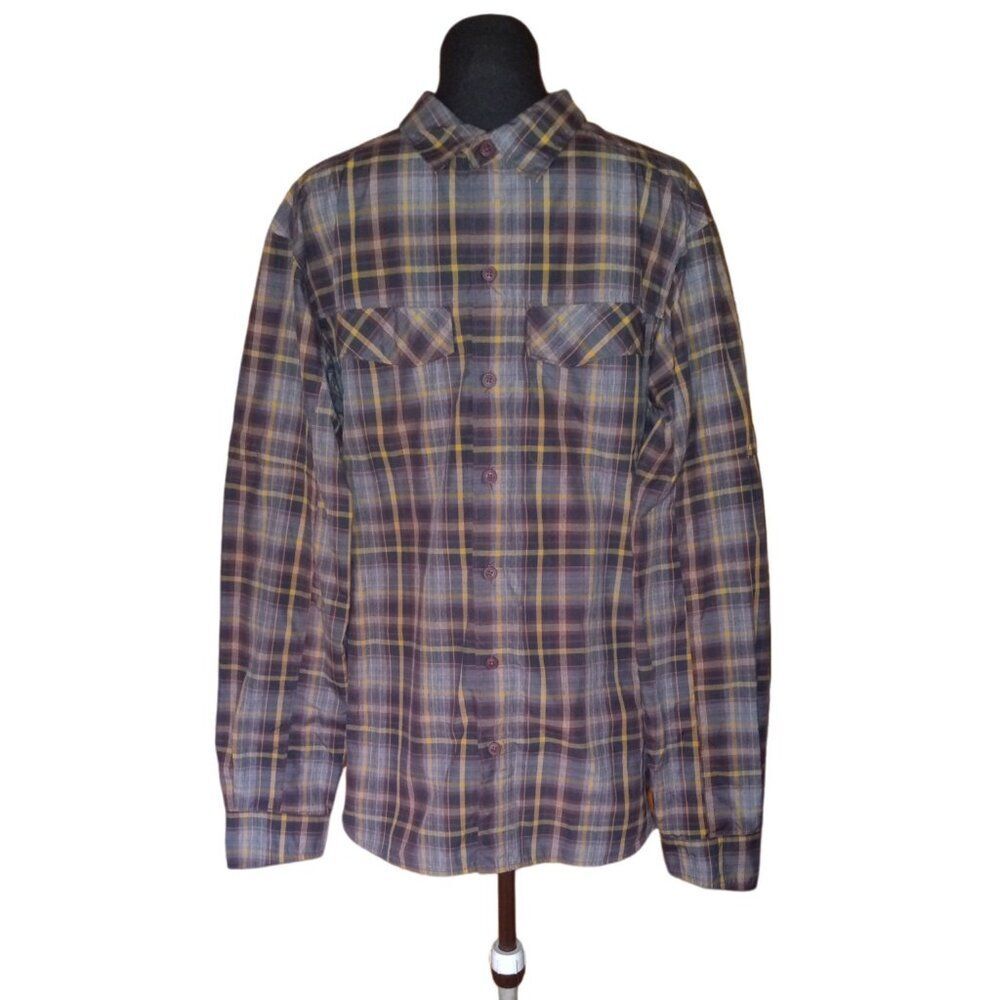 Columbia Plaid Button Front